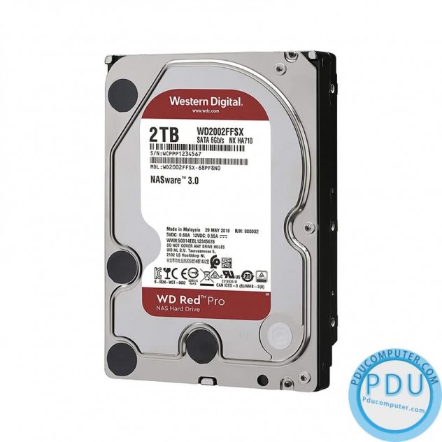 Ổ cứng HDD WD Red Pro 2TB 3.5 inch 7200RPM, SATA3 6Gb/s, 64MB Cache (WD2002FFSX)