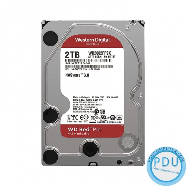 Ổ cứng HDD WD Red Pro 2TB 3.5 inch 7200RPM, SATA3 6Gb/s, 64MB Cache (WD2002FFSX)