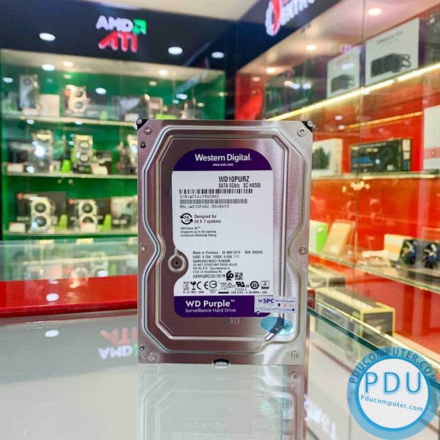 Ổ cứng HDD Western Purple 6TB 3.5 inch 5400RPM, SATA3 6Gb/s, 64MB Cache