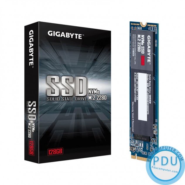 Ổ cứng SSD Gigabyte 128GB M.2 2280 PCIe NVMe Gen 3x4 (Đoc 1550MB/s, Ghi 550MB/s) - (GP-GSM2NE3128GNTD)