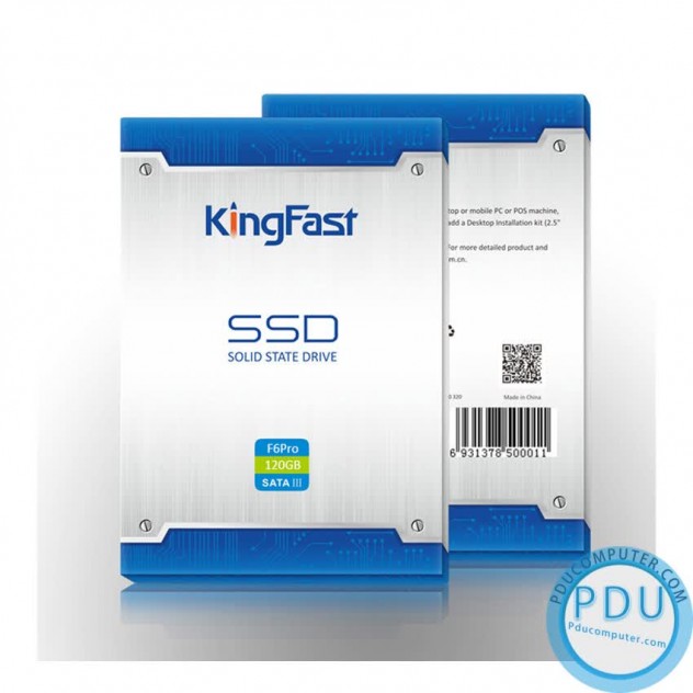 Ổ cứng SSD Kingfast F6 Pro 120GB 2.5 inch SATA3 (Đọc 550MB/s - Ghi 450MB/s)
