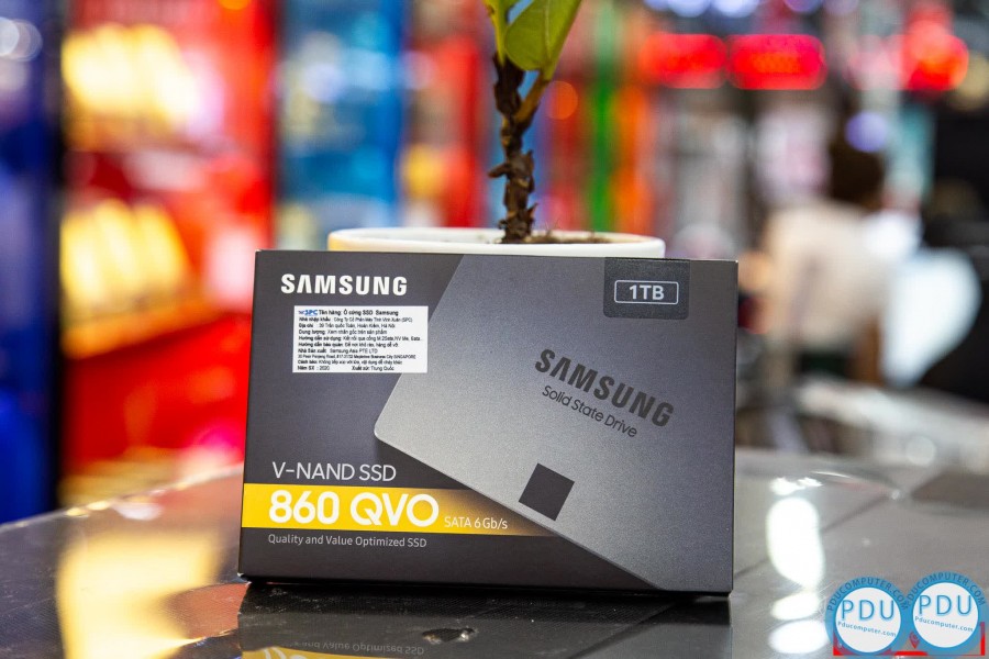 Ổ cứng SSD Samsung 860 QVO 1TB 2.5 inch SATA3 (Đọc 550Mb/s - Ghi 520Mb/s) - (MZ-76Q1TOBW)