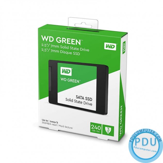 Ổ cứng SSD WD Green 240GB SATA 2.5 inch (Đọc 545MB/s - Ghi 465MB/s) - (WDS240G2G0A)