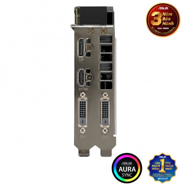 Card màn hình ASUS ROG STRIX RX570-O4G GAMING (4GB GDDR5, 256-bit, DVI+HDMI+DP, 1x8-pin)