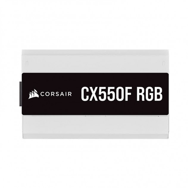 Nguồn Corsair CX550F 550W RGB White (80 Plus Bronze/Màu Trắng/Led RGB/Full Modul)