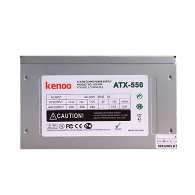 Nguồn Kenoo ATX550  550w (Màu Trắng)